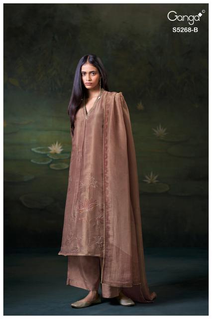 Ganga falona 5268 buy dress materials wholesale in mumbai